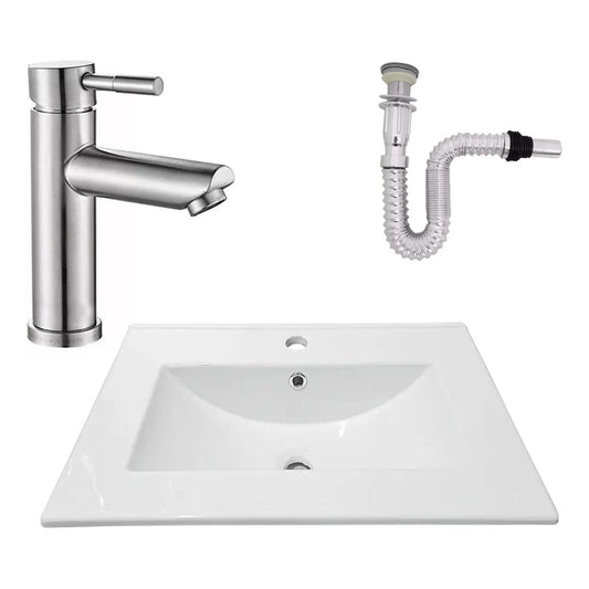 Kit Placa Lavam. 61*46.5cm+griferia Monocontrol+push Flex7