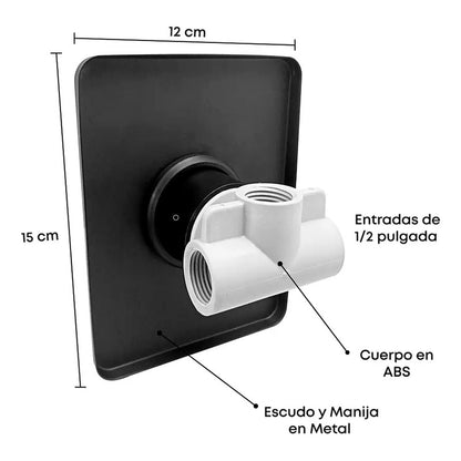 Monocontrol Ducha Mezclador Manija Plana