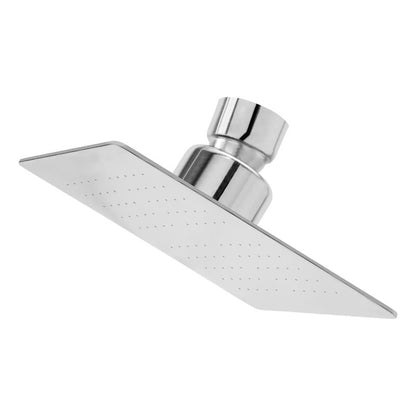 Regadera Cuadrada Satinada De 4 Pulgadas En Acero Inoxidable