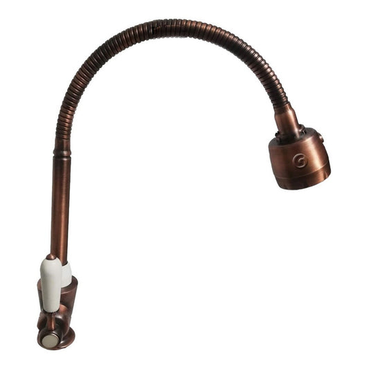 Lujosa Griferia Vintage Cobre Antiguo Flexible