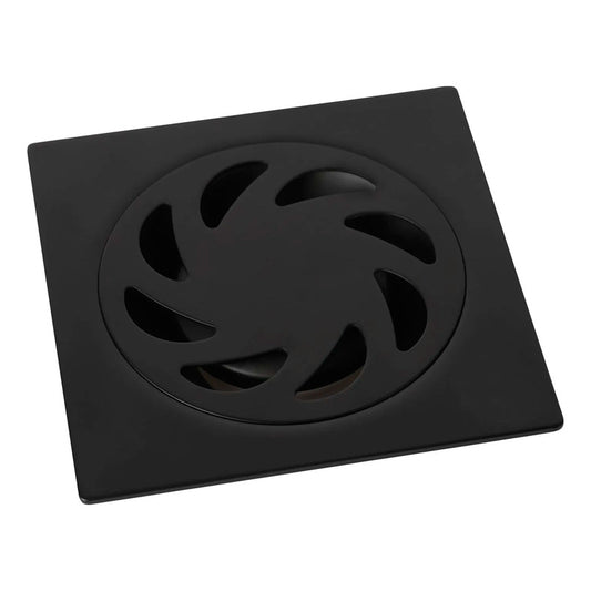 Rejilla De Piso 10x10cm Negro Mate