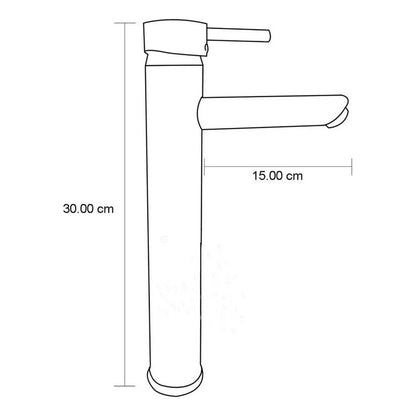 Kit Lavamanos Rectangular+grifo Mono.cobre Antiguo+push