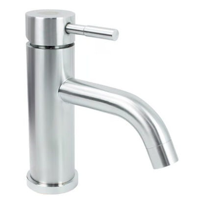 Grifería Monocontrol Baja Acero Inoxidable Curva