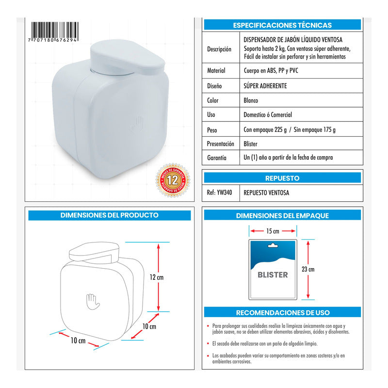 Dispensador De Jabon Liquido O Champú.