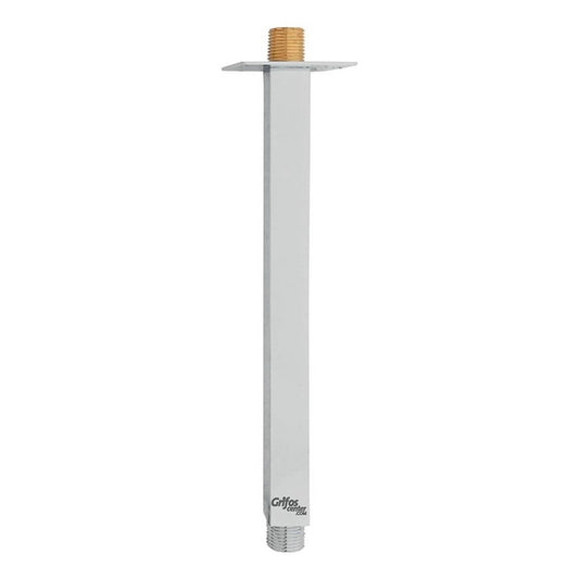 Tubo Cuadrado Ducha Techo Bronce 26,5cm