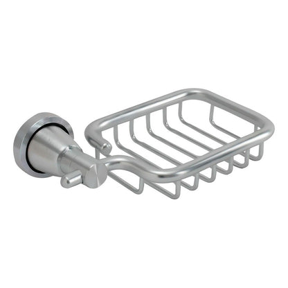 Jabonera Para Baño Cuadrada En Aluminio Redonda