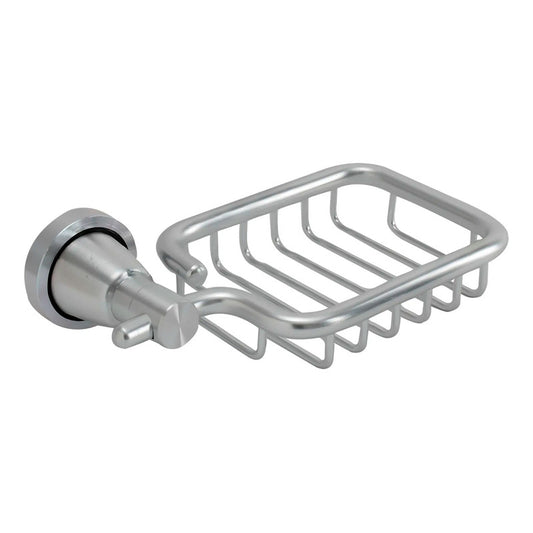 Jabonera Para Baño Cuadrada En Aluminio Redonda