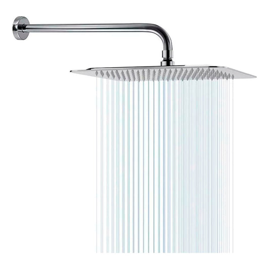 Ducha Regadera Anticalcárea 30x30 Cuadrada, Kit Tubo Lujo