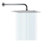 Ducha Regadera Anticalcárea 30x30 Cuadrada, Kit Tubo Lujo