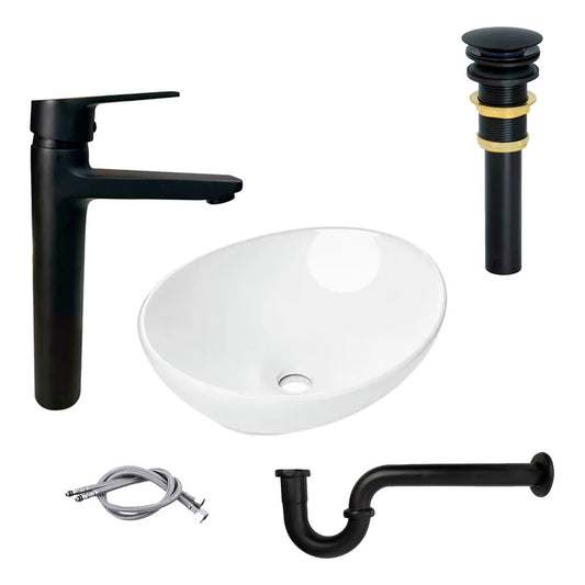 Combo Lavamanos Canoa + Grif.monocontrol + Push Y Sifon Ng4