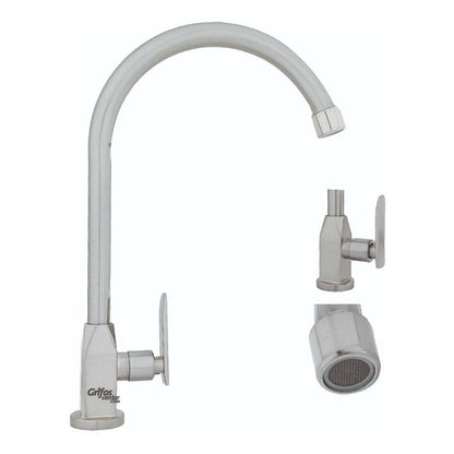 Grifería Lavaplatos Agua Fría Alta Tritón Satin
