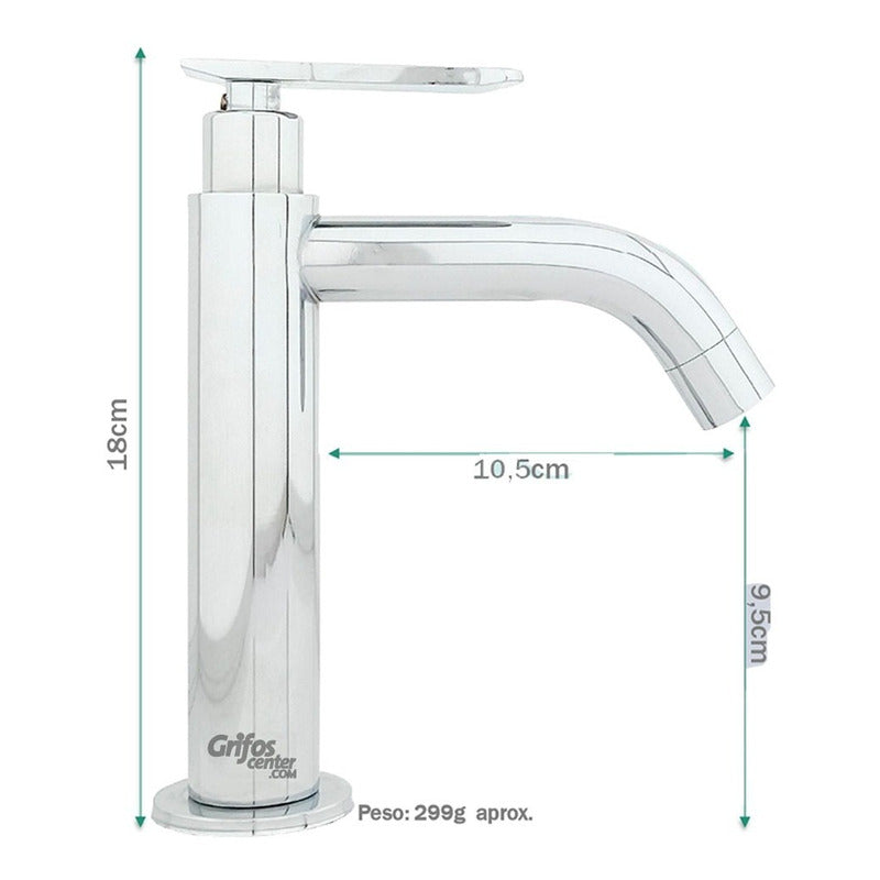Grifería Lavamanos Agua Fría Baja Cylinder