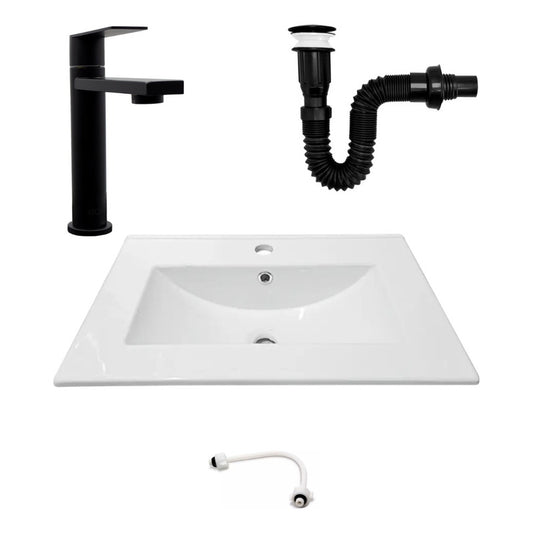 Combo Placa Lavamanos 61*40cm+griferia Agua Fria+push Negro3