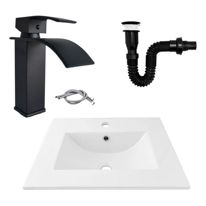 Kit Placa Lavamanos 51*40cm+griferia Monocontrol+push Negro4