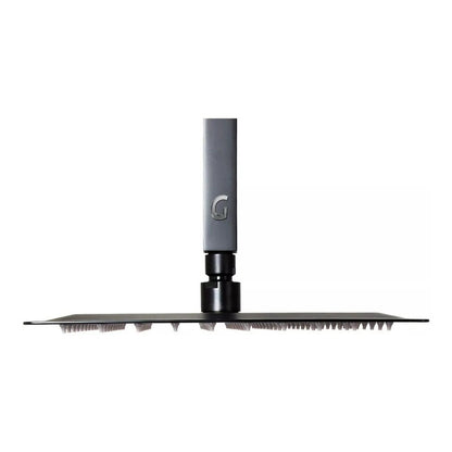 Regadera Para Ducha 25x25 Cm Color Negro Acabado Mate.