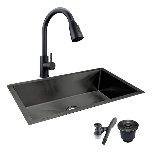 Combo Lavaplatos 100*45cm+griferia Lvp Extraible+ Accesorios