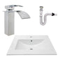 Kit Placa Lavam. 61*46.5cm+griferia Monocontrol+push Flex22