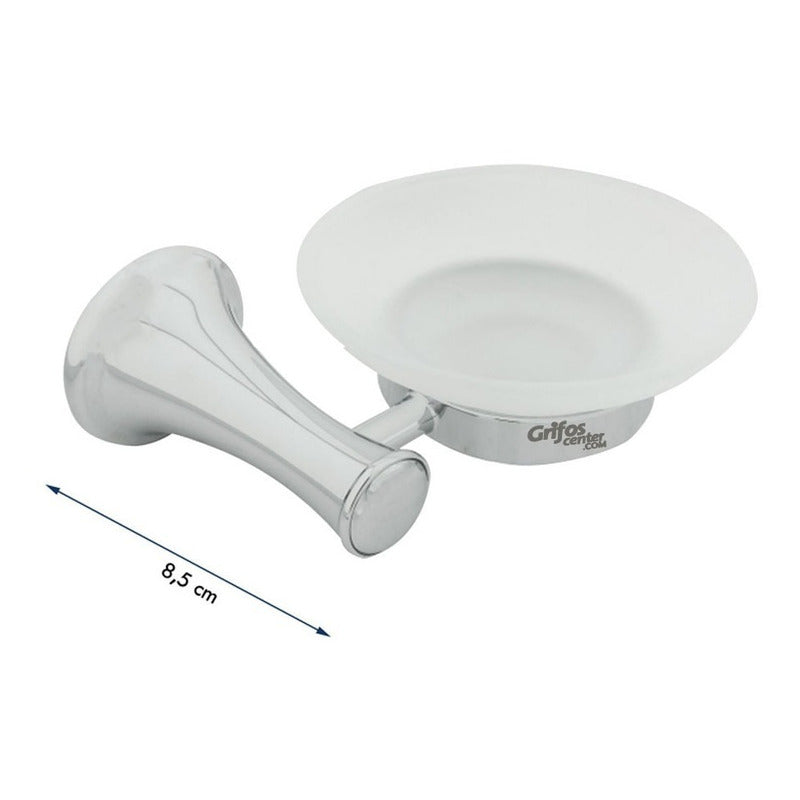 Jabonera Para Baño Base Circular Curva