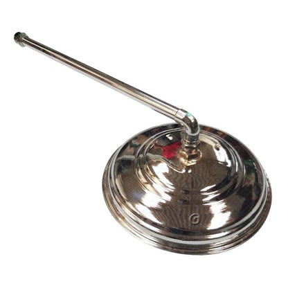 Ducha Con Tubo De 40cm Cobre Acabado Niquel 25cm