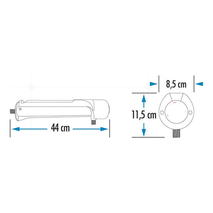 Ducha Electrica Horizontal Lusso Negra-ducha 8  110v