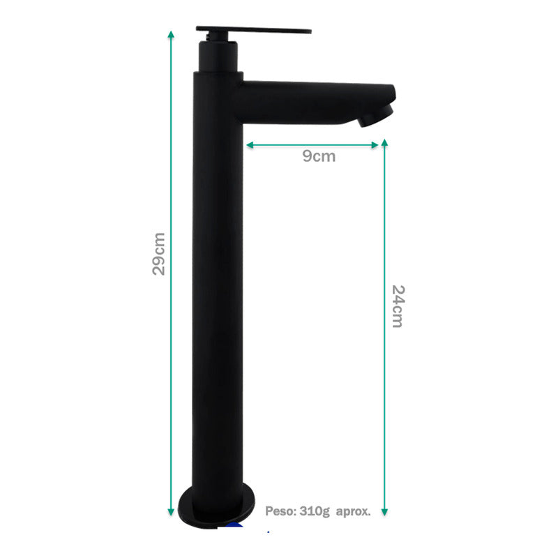 Combo Lavamanos Canoa + Grif.fria Negra + Push Y Sifon Cy