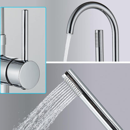 Griferia Llave Monocontrol -piso Para Llenado De Tina-bañera
