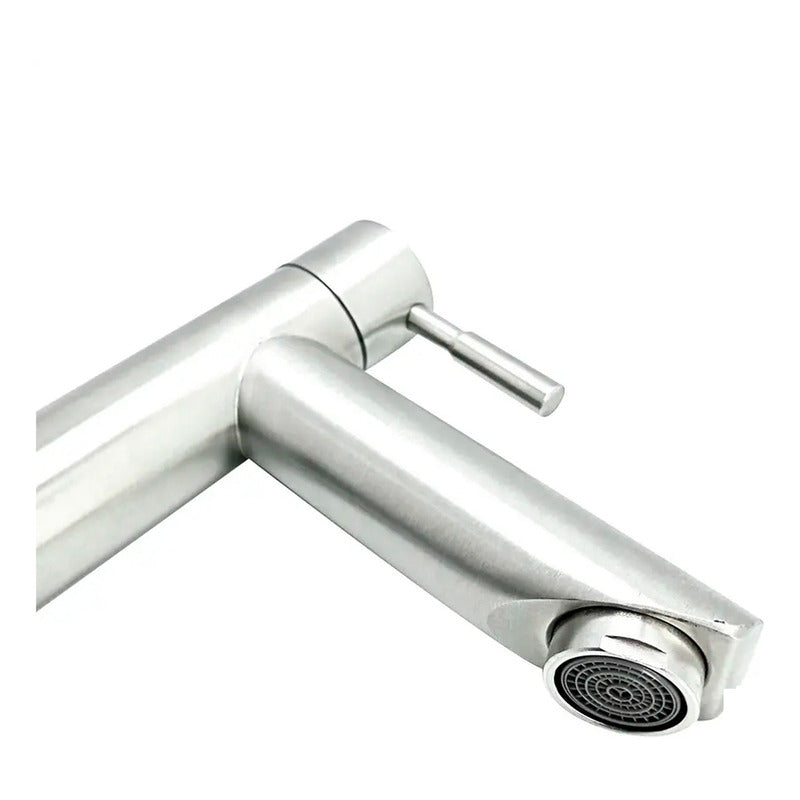 Grifería Lavamanos Baja Acero Inox 304 Recta