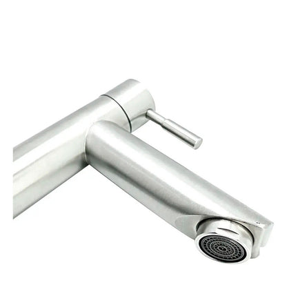 Grifería Lavamanos Baja Acero Inox 304 Recta