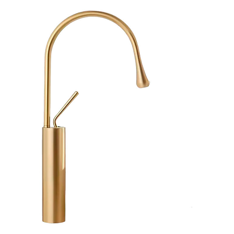 Griferia Llave Para Lavaplatos Monocontrol Milan Oro Satinad