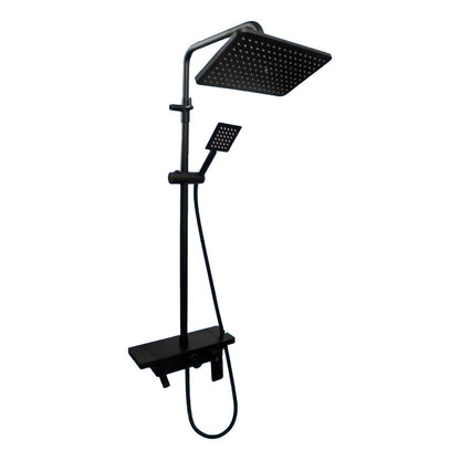 Set Columna De Ducha Negro Mate Con Teleducha Integrada