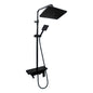 Set Columna De Ducha Negro Mate Con Teleducha Integrada