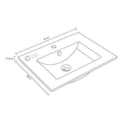 Kit Placa Lavamanos 51*40cm+griferia Agua Fria+push Flex. 3