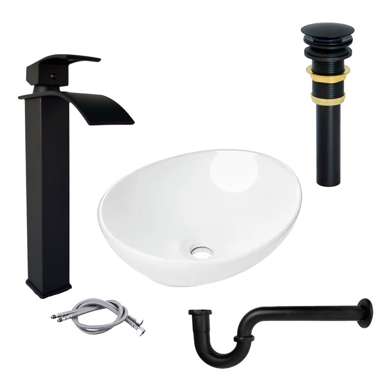 Combo Lavamanos Canoa + Grif.monocontrol + Push Y Sifon Ng5