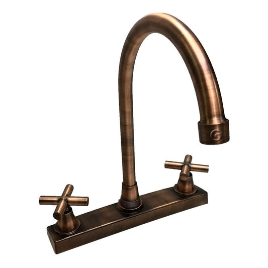 Mezclador Lavaplatos  8 Pulgadas Vintage  Cobre Antiguo