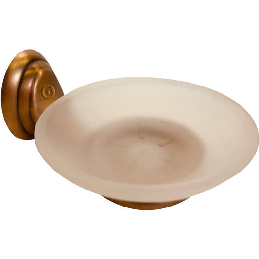 Jabonera + Soporte  Zinc Vintage Acabado Cobre Niquel
