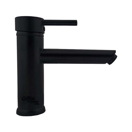 Grifería Monocontrol Lavamanos Baja Cuello Recto Corto Negro