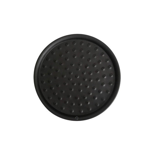 Ducha Vintage Negro 30cm Sin Tubo