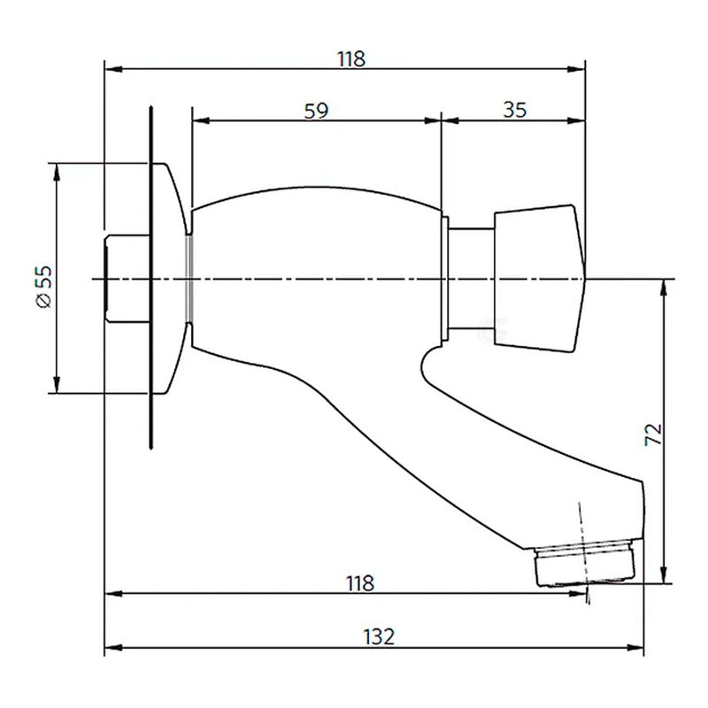 Llave Tipo Push A Pared