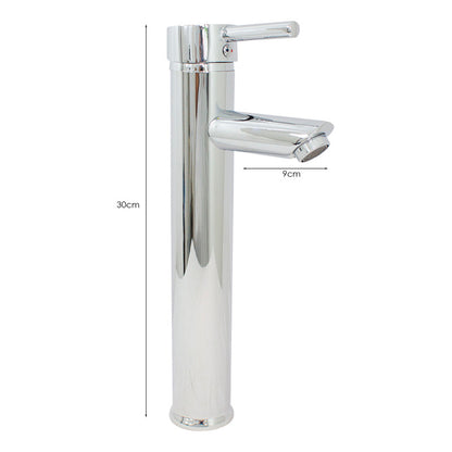 Kit Lavamanos Cuadrado+grifo Monocontrol Cromada Plana+ Push