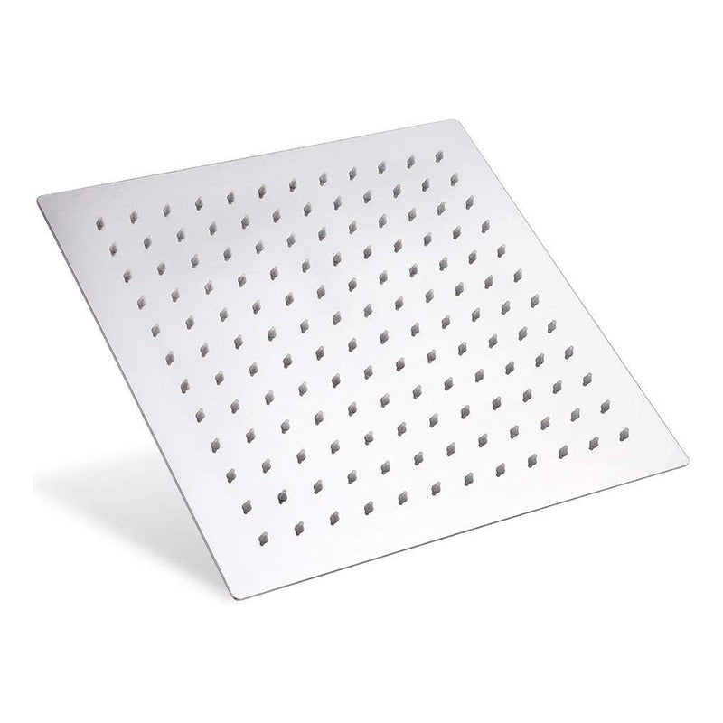 Regadera Ducha Acero Inoxidable Cuadrada 20cm -incluye Tubo