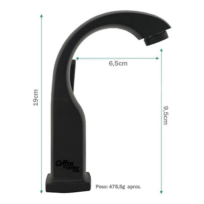 Llave Lavamanos Baja Cisne Black
