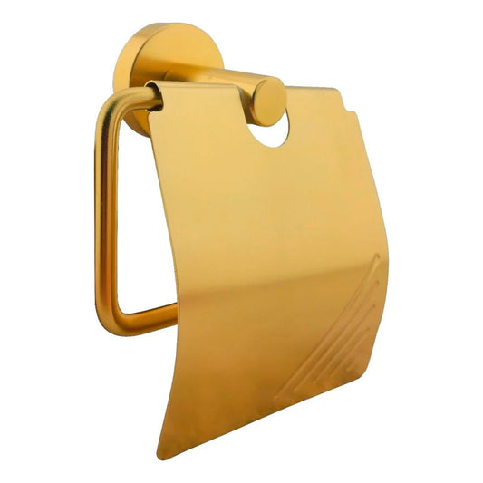 Portarrollo Para Baño Aluminio Dorado Cepillado Jade