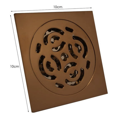 Rejilla De Piso Cuadrada Wayuú Rose Gold 10x0cm