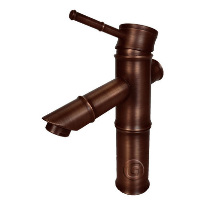 Mezclador Lavamanos Monocontrol Bamboo Cobre Antiguo Nique