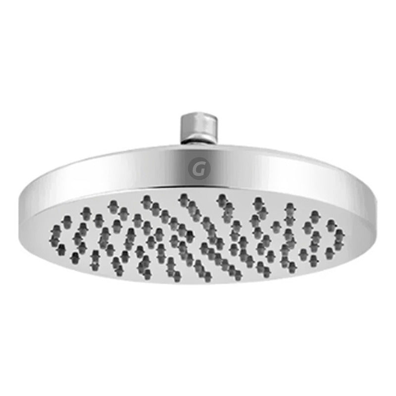 Regadera En Abs Redonda De 8 Pulgadas Cromada