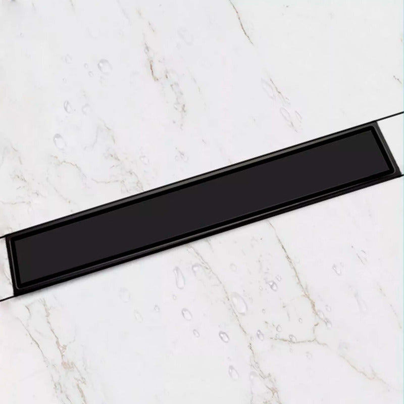 Rejilla De Piso Negra Invisible 100cm X 10cm