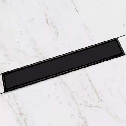Rejilla De Piso Negra Invisible 100cm X 10cm