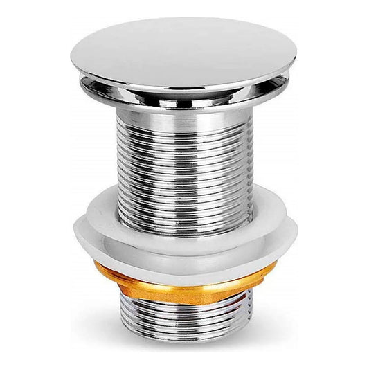 Desagüe De Push Para Lavamanos Sin Rebose En Bronce 12cm