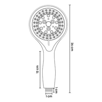 Teleducha Redonda + Soporte + Manguera Flexible Conster