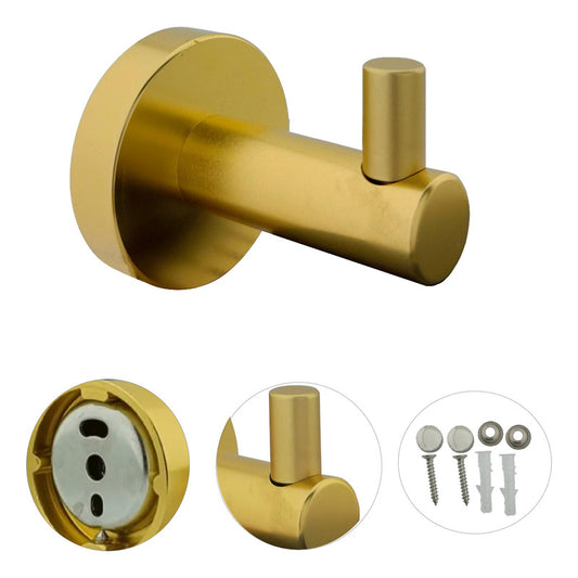 Perchero Sencillo Para Baño Aluminio Dorado Cepillado Jade